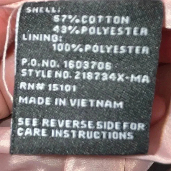 Jones NY Barbie Core, Pink, Rain Jacket, lined, w wrist ties & waist tie - Picture 11 of 12